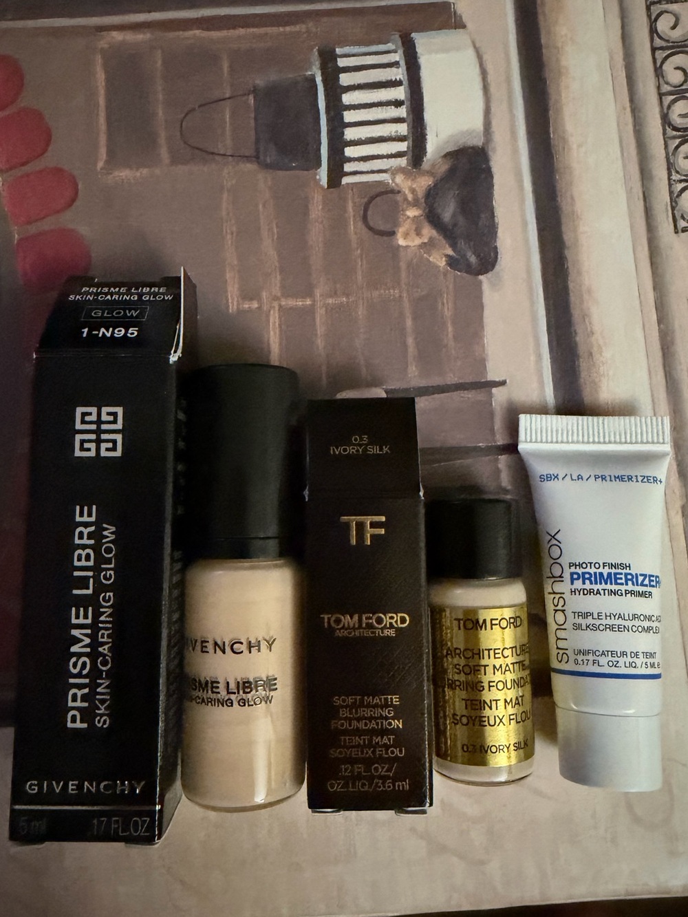 Givenchy Prisme Foundation, Smashbox Primer, & Tom Ford Foundation minis